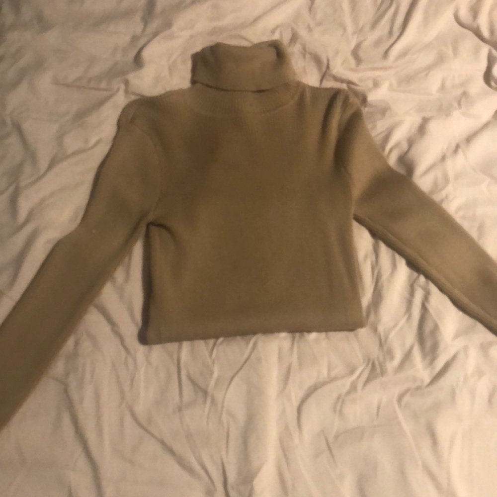 Warm winter time cropped turtle neck